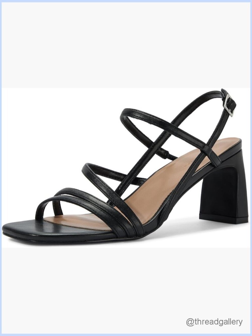Strappy Block Heel Dress Heels, Square Toe, Open Toe for Wedding